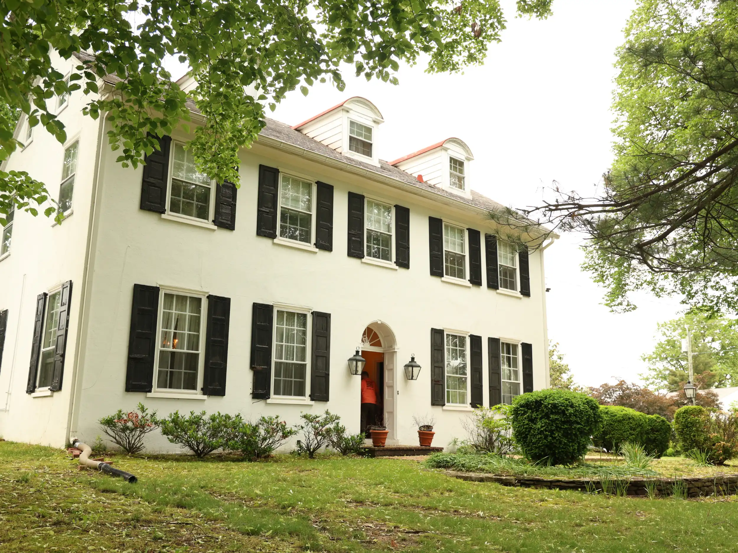 Front view of a large residential home in New Jersey
