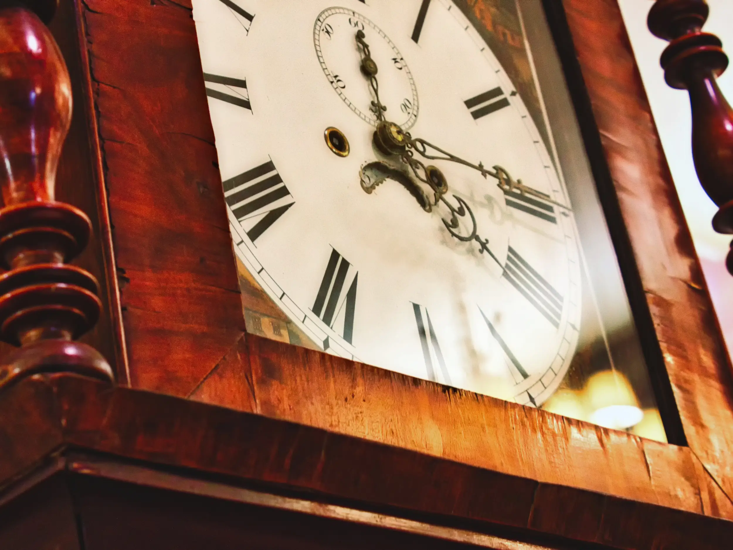 A grandfather clock