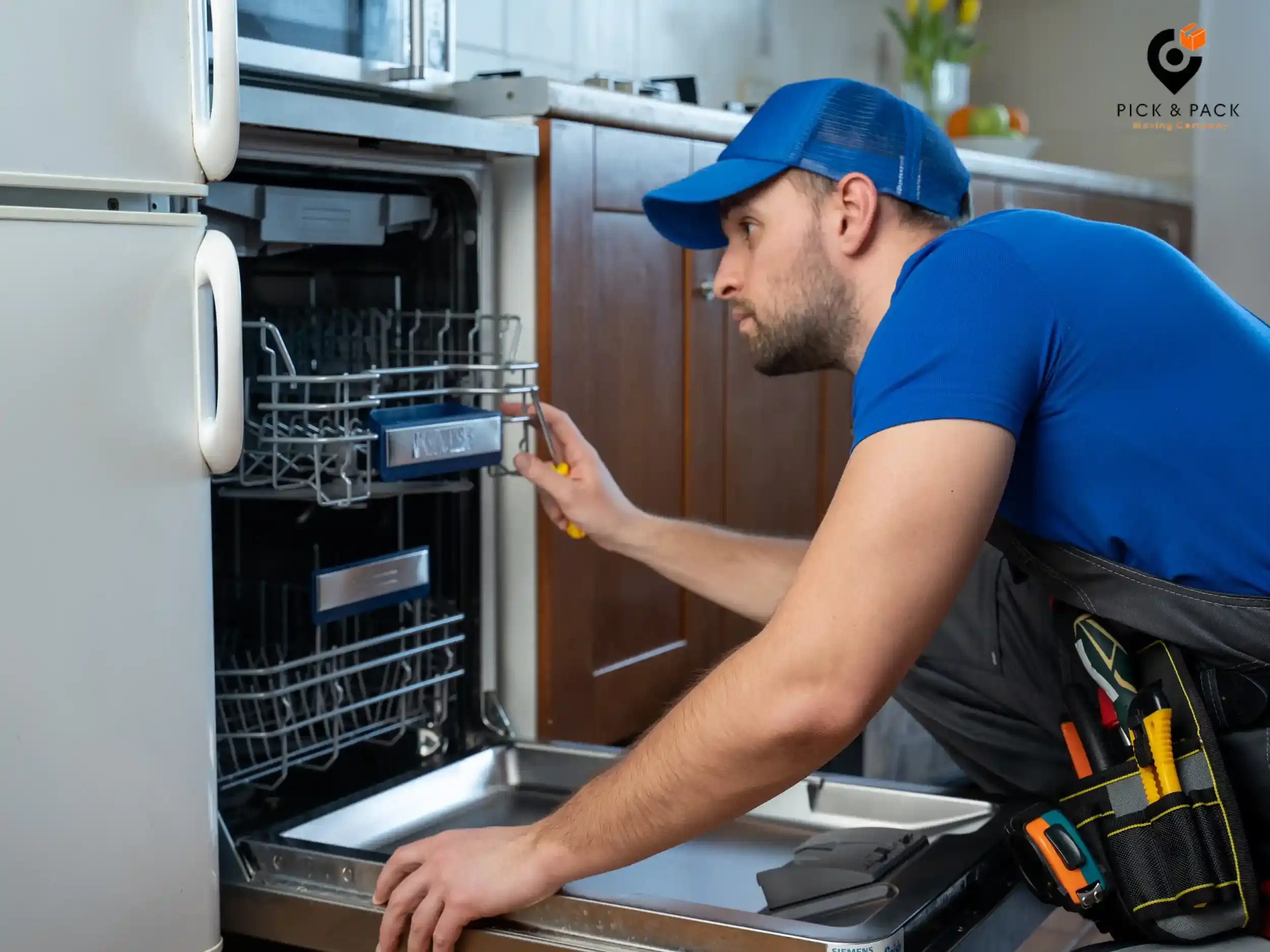 Moving a dishwasher