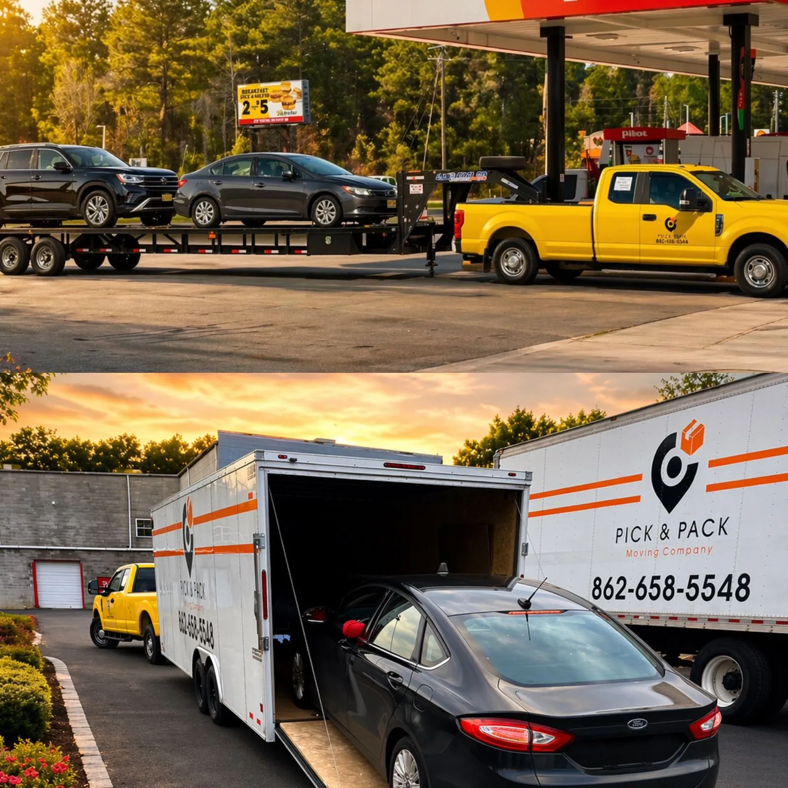 Car shipping services by Pick & Pack Professional vehicle transport and loading in New Jersey
