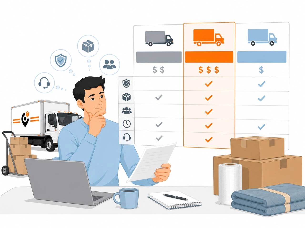 how to compare moving qoutes in New Jersey