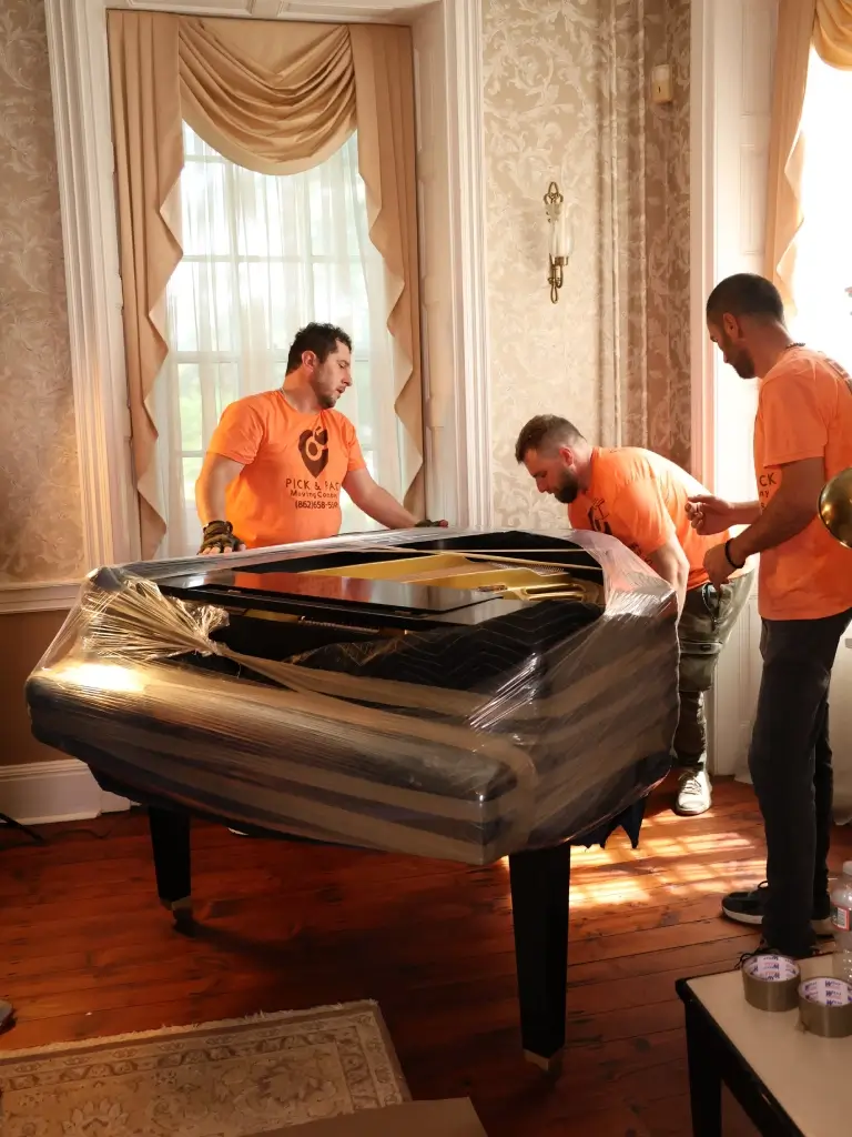 Pick and Pack movers loading belongings during a senior move in New Jersey