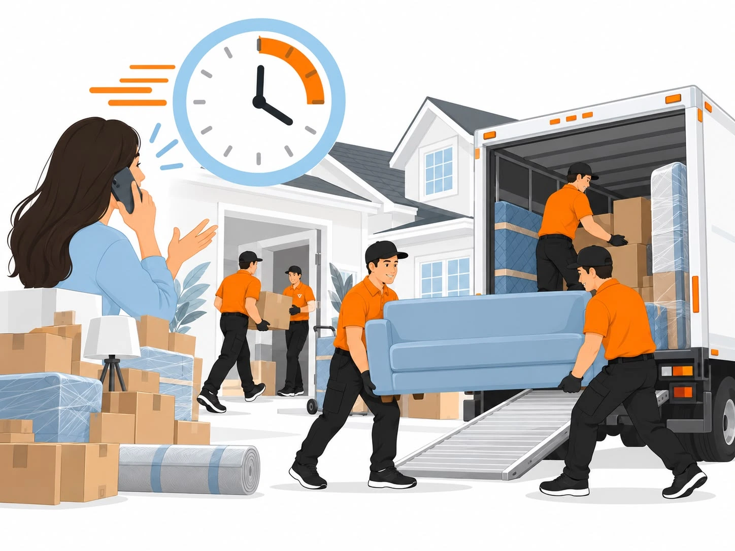 Last minute movers nj loading truck